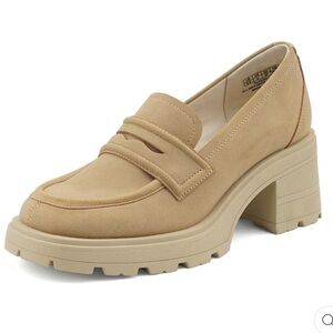 Jenn Ardor women's chunky platform loafers 7